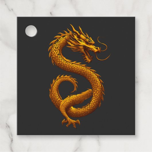Golden Dragon Bedankjes Labels (Voorkant)
