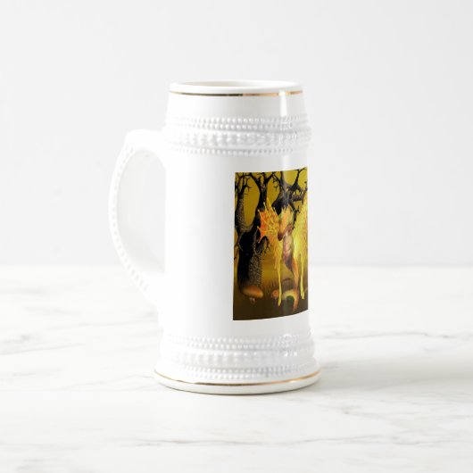 Golden Dragon Beer Stein Bierpul (Voorkant links)