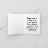 Golden Dragon Birthday Wenskaart Kaart (Binnen)