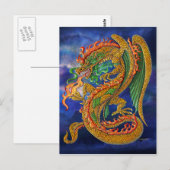 Golden Dragon Briefkaart (Voorkant / Achterkant)