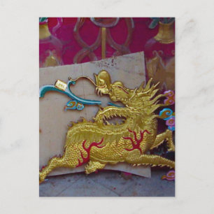 Golden dragon briefkaart