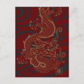 Golden Dragon Briefkaart (Voorkant)