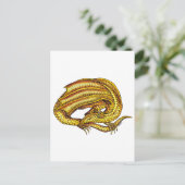 Golden Dragon Briefkaart (Staand voorkant)