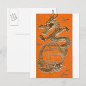 Golden Dragon Briefkaart (Voorkant / Achterkant)