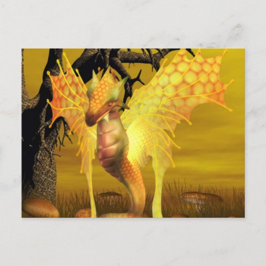 Golden Dragon Briefkaart (Voorkant)