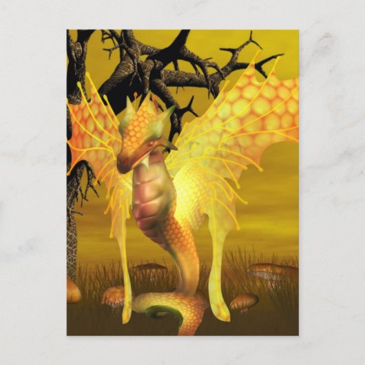 Golden Dragon Briefkaart (Voorkant)