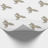 Golden Dragon Cadeaupapier (Hoek)
