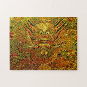 Golden dragon Chinese borduurwerk Ming dynasty Legpuzzel