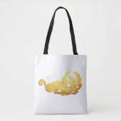 Golden Dragon Custom All-Over-Print Canvas tas (Voorkant)