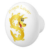 Golden Dragon Design Personalised Keramische Knop (Rechts)