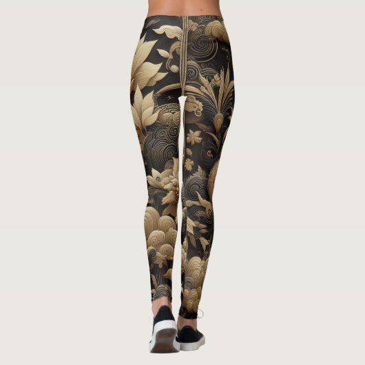 Golden Dragon Elegance Legging (Achterkant)