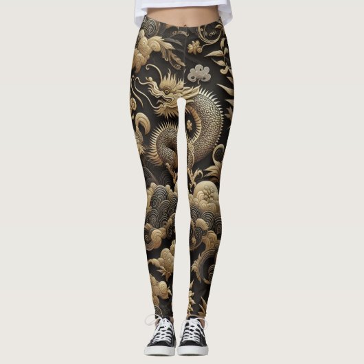 Golden Dragon Elegance Legging (Voorkant)