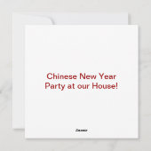 Golden Dragon en Banner Feestdagenkaart (Achterkant)