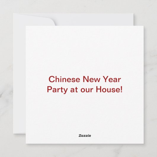 Golden Dragon en Banner Feestdagenkaart (Achterkant)