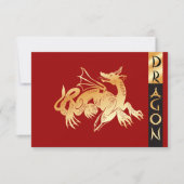 Golden Dragon en Banner Kaart (Voorkant)