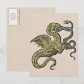 Golden Dragon en Silver Snake Briefkaart (Voorkant / Achterkant)