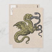 Golden Dragon en Silver Snake Briefkaart (Voorkant / Achterkant)