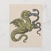 Golden Dragon en Silver Snake Briefkaart (Voorkant)