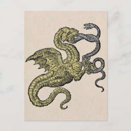 Golden Dragon en Silver Snake Briefkaart