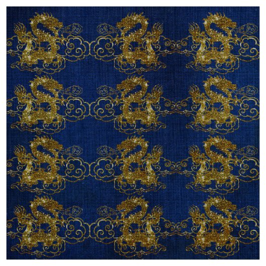 Golden Dragon, Fabric Stof (Swatch)