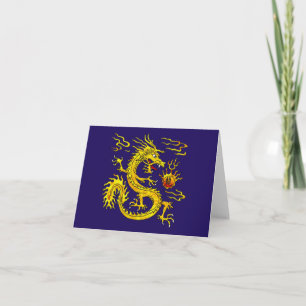 Golden Dragon Feestdagen Kaart