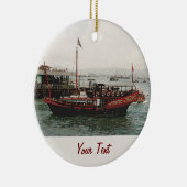 Golden Dragon Ferry Hong Kong Keramisch Ornament (Rechts)