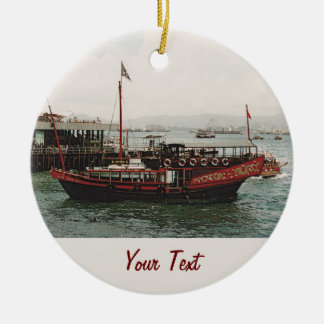Golden Dragon Ferry Hong Kong Keramisch Ornament