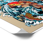 Golden Dragon Gate. Illustratie Poster (Hoek)