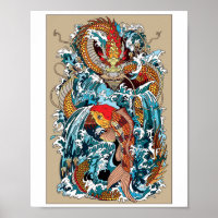 Golden Dragon Gate. Illustratie