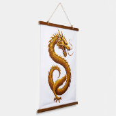 Golden Dragon Hangend Wandkleed (Gebogen)