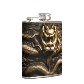 GOLDEN DRAGON HIP FLASK HEUPFLES (Rechts)