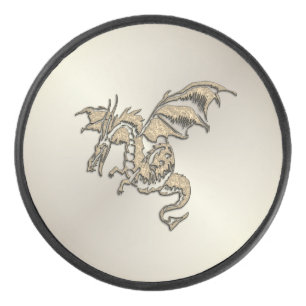 Golden Dragon Hockey Puck