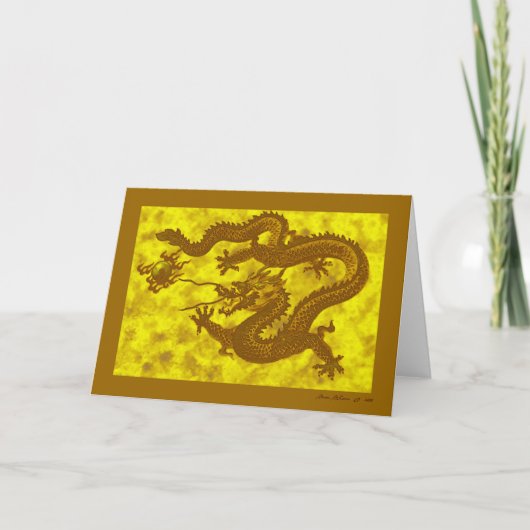 Golden Dragon-Kaart (leeg) Kaart (Voorkant)