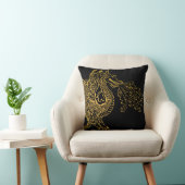 Golden Dragon Kussen (Stoel)