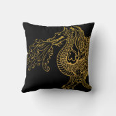 Golden Dragon Kussen (Achterkant)