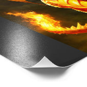 "Golden Dragon Majesty - Foto uitbreiding" Afdruk (Hoek)