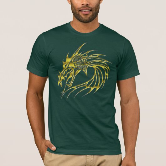 Golden Dragon Mannen T-shirt (Voorkant)