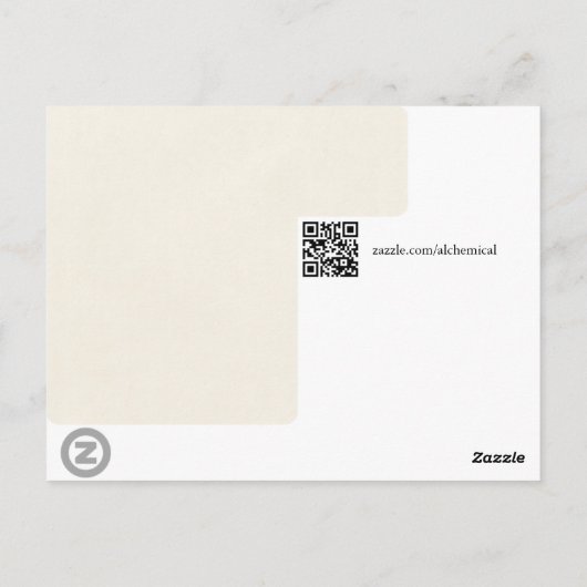 Golden Dragon met Moon en Sun Sepia Briefkaart (Achterkant)