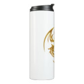 Golden Dragon-ontwerp Thermosbeker (Gedraaid links)