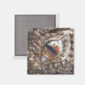 Golden Dragon oogmagneet Magneet (Voorkant / Achterkant)