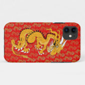 Golden Dragon op rood Case-Mate iPhone Case (Achterkant (horizontaal))