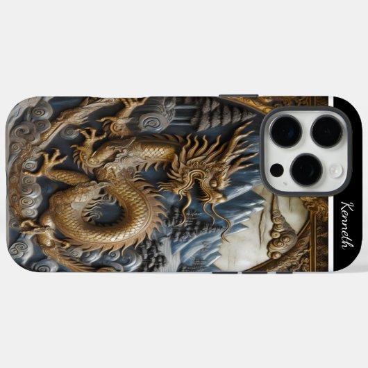 Golden Dragon Oplopend Case-Mate iPhone Case (Achterkant (horizontaal))