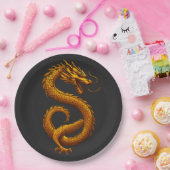 Golden Dragon Papieren Bordje (Feest)