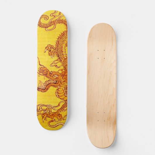 Golden Dragon Persoonlijk Skateboard (Voorkant)