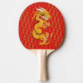 Golden Dragon Ping Pong Paddle Tafeltennisbatje (Voorkant)