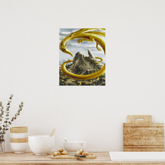 Golden Dragon Poster (Keuken)