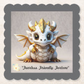 "Golden Dragon Power" Kartonnen Onderzetters (Voorkant)