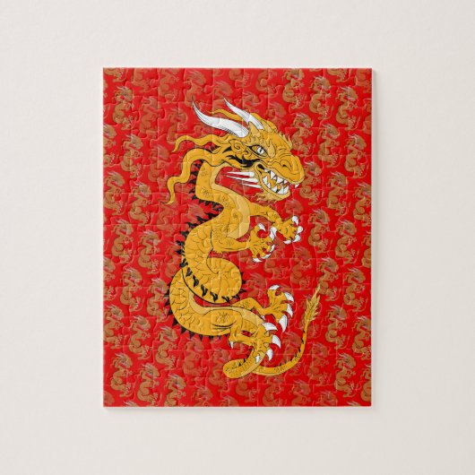 Golden Dragon Puzzle Legpuzzel (Verticaal)