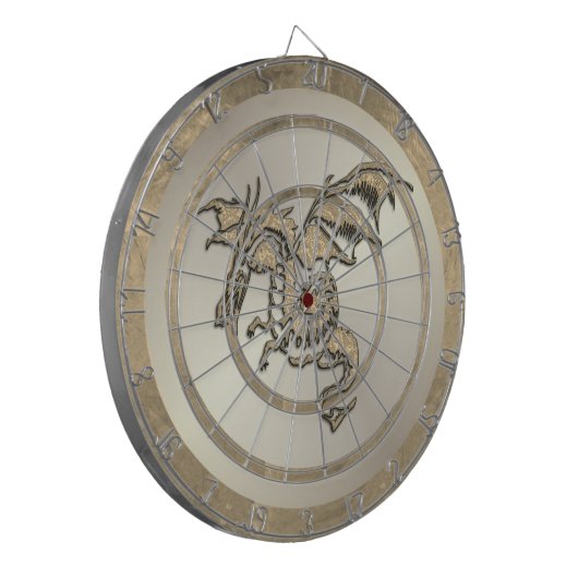 Golden Dragon Regulation Dartboard Dartbord (Voorkant Links)