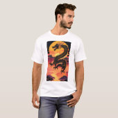 Golden Dragon Rising: A Fusion of Tradition en het T-shirt (Voorkant volledig)